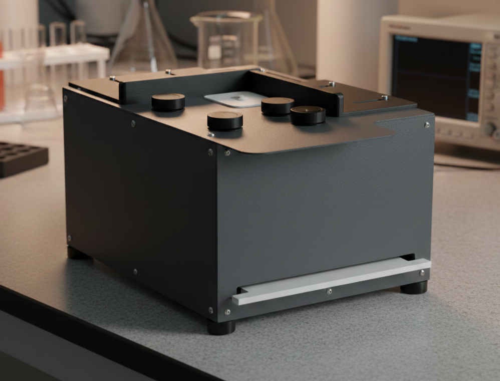 Render del equipo PhotoBox 2.0 — images/photobox-render-1.png