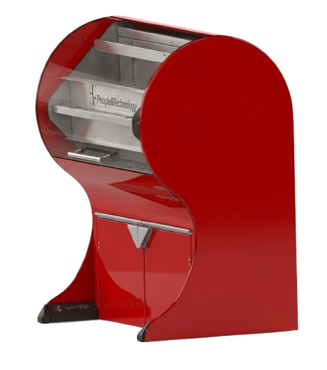 Render de detalle de la máquina SpinInk VR — images/spinink-render-3.png